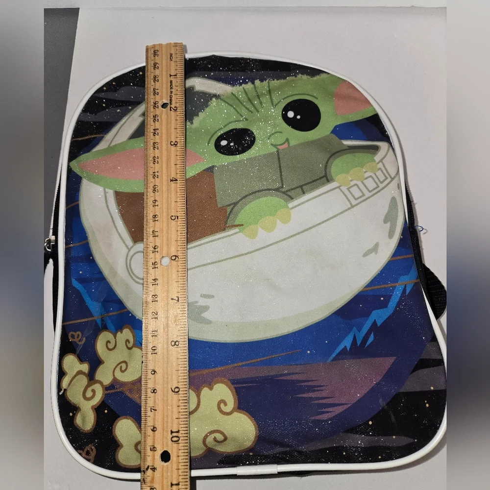 Star Wars Disney Grogu Baby Yoda Backpack with Space Design